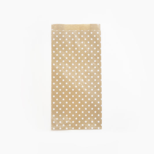 Cadeauzak Clairefontaine 16x30x5 kraft ster 50st