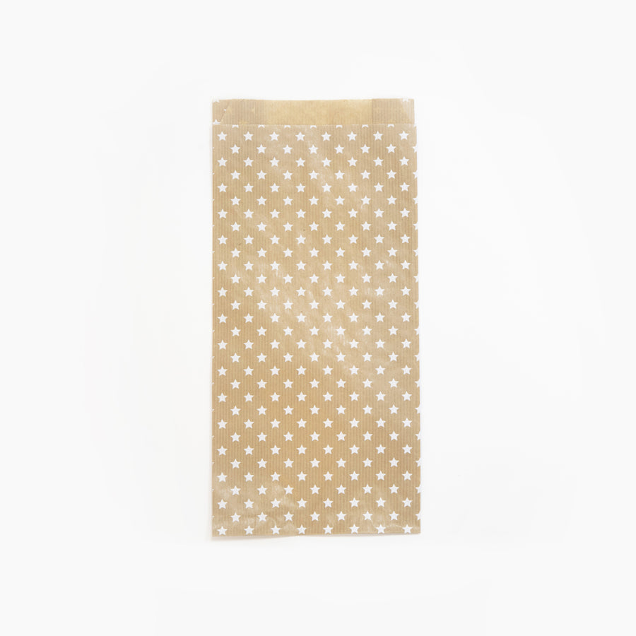 Cadeauzak Clairefontaine 16x30x5 kraft ster 50st