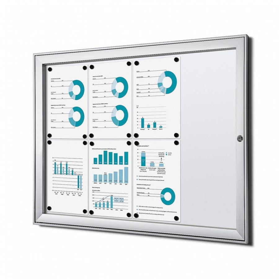 Vitrinebord Quantore luxe 8x A4 B1 gecert zilver