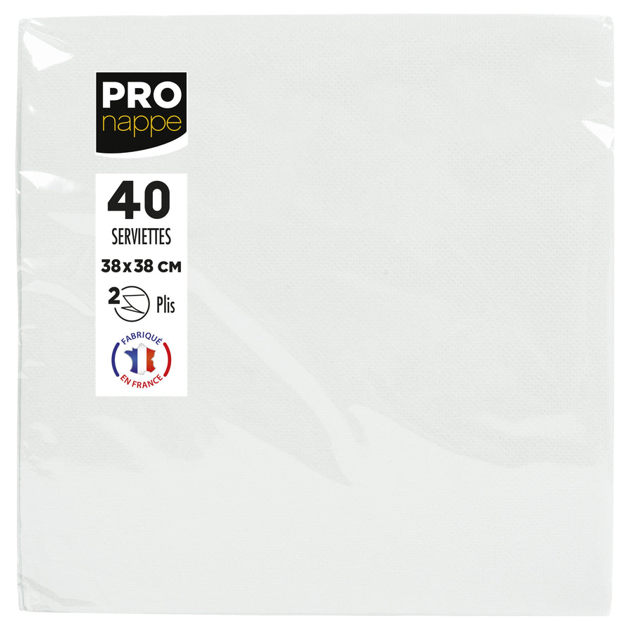 Servet Pronappe 380x380mm 40 vel wit