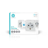 Slimme stekker Nedis Smartlife Wifi 3 stuks wit