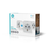 Slimme stekker Nedis Smartlife Wifi 3 stuks wit - afbeelding 2