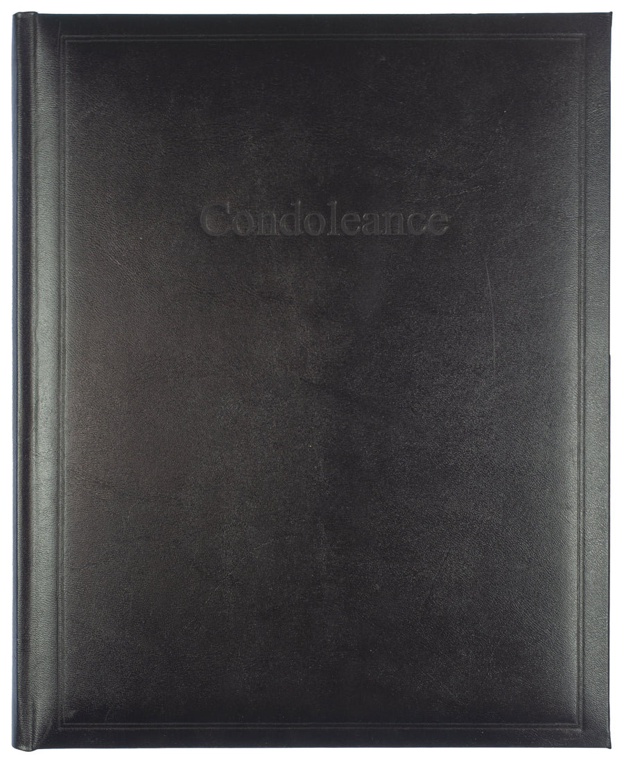 Condoleancealbum Kangaro 260x210mm zwart