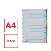 Tabbladen Esselte Stand A4 12dlg karton 11r ass - afbeelding 3