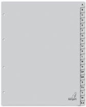 Tabblad Kangaro A4 4r 20dlg AZ breed PP grijs - afbeelding 2