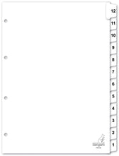 Tabblad Kangaro 4r PK412C nr 1 12 wit karton - afbeelding 2