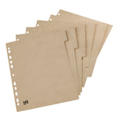 Tabblad Oxford Touareg 11r 5dlg naturel karton