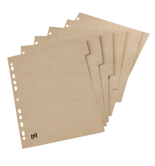Tabblad Oxford Touareg 11r 5dlg naturel karton