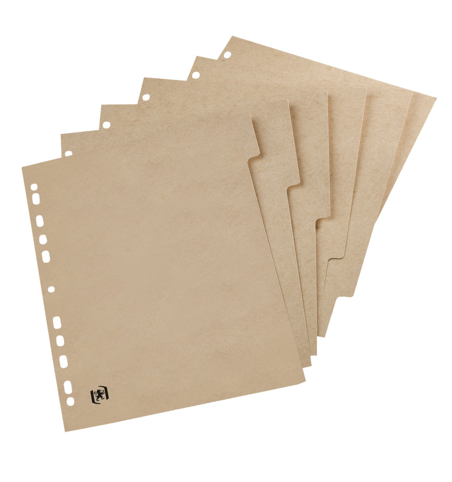 Tabblad Oxford Touareg 11r 6dlg naturel karton