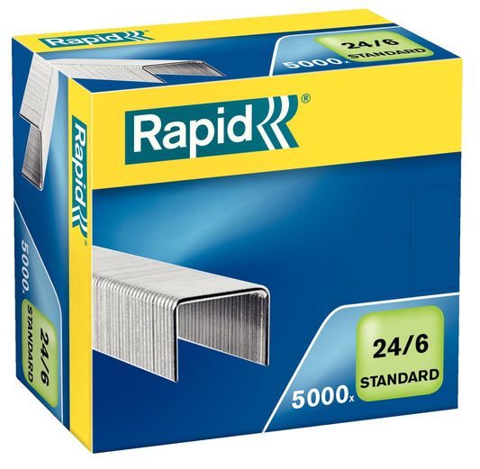 Nieten Rapid 24/6 gegalvaniseerd standaard 5000st
