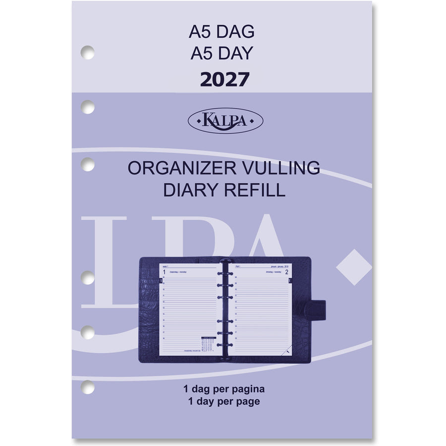 Agendavulling 2026 Kalpa A5 1dag/1pagina