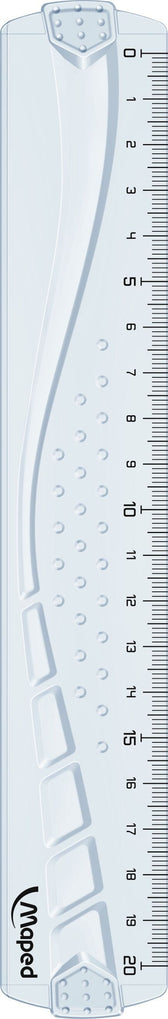Liniaal Maped Geometric 20cm transparant - afbeelding 2