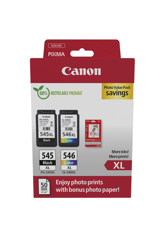 Inktcartridge Canon PG-545XL CL-546XL zwart + kl