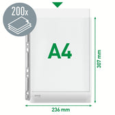Harmonica showtas Leitz metalen perforatie A4 - afbeelding 3