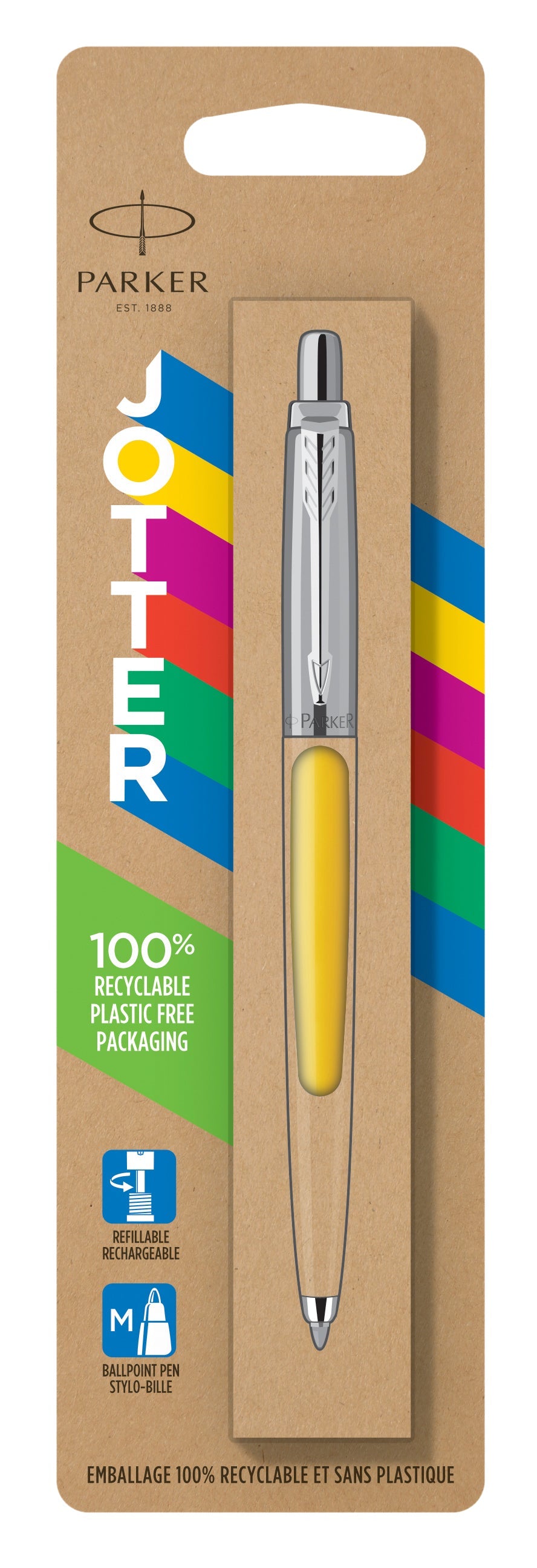 Balpen Parker Jotter Original CT M geel