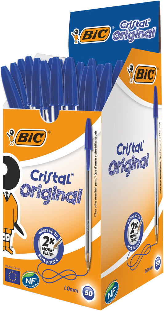 Balpen Bic Cristal M blauw