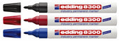 Viltstift edding 8300 industrie rond 1-3mm blauw - afbeelding 3