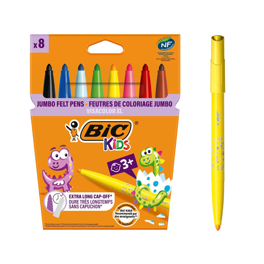 Kleurstift BicKids Visacolor XL assorti