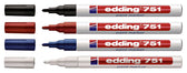 Paintmarker edding 751 oliebasis 1-2mm zwart - afbeelding 2