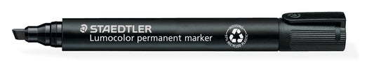 Viltstift Staedtler Lumocolor 350 schuin 2-5mm zw