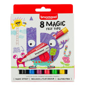 Viltstift Bruynzeel Kids Magic Point 8 kleuren