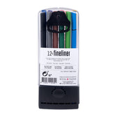 Fineliner Bruynzeel 12 kleuren - afbeelding 2