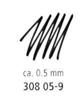 Fineliner Staedtler pigment 308 0.5mm zwart - afbeelding 6