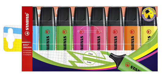 Markeerstift STABILO BOSS 70/8 8st asorti