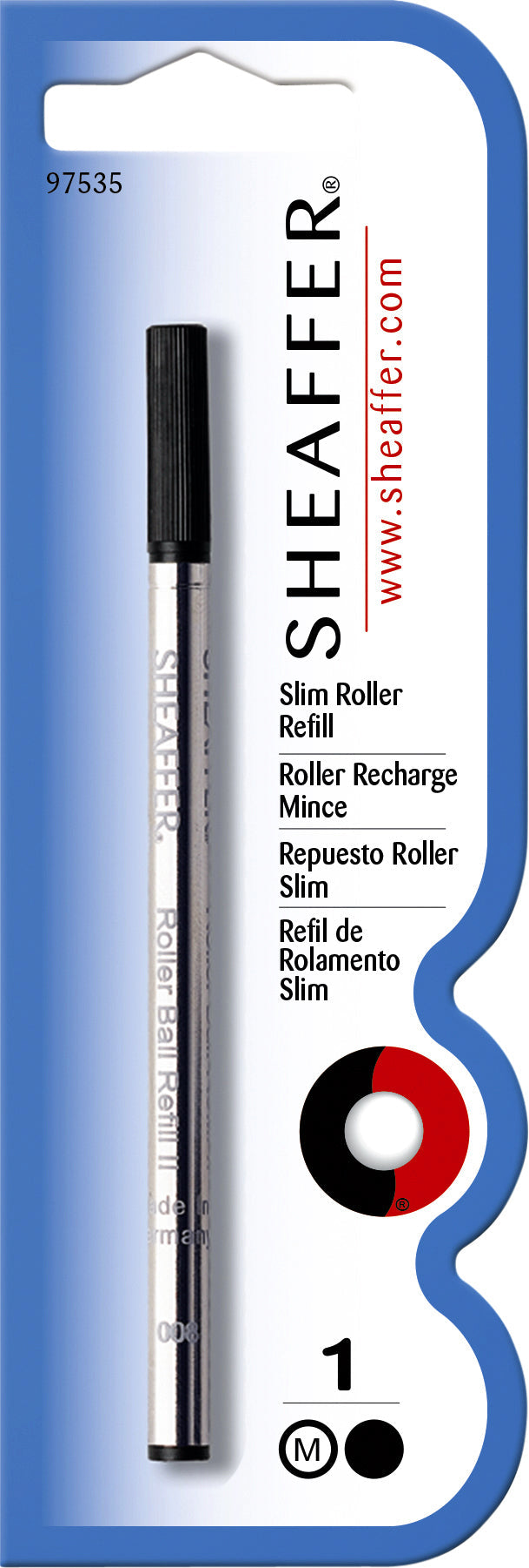Rollerpenvulling Sheaffer slim M zwart