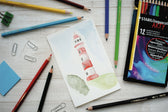 Kleurpotlood STABILO 1624 aquacolor Arty 12st ass - afbeelding 5