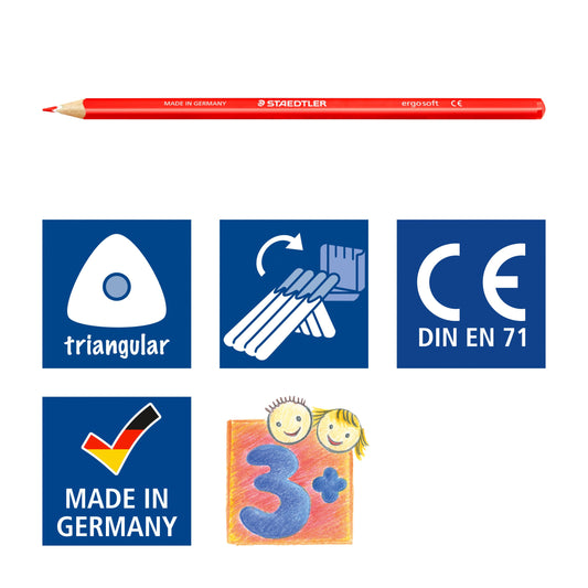 Kleurpotloden Staedtler ergosoft 3kantig