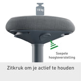 Actieve zitkruk Leitz Ergo met comfortzitting - afbeelding 8