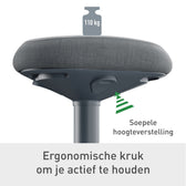 Actieve stakruk Leitz Ergo met comfortzitting - afbeelding 8