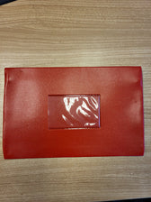 Schooletui 15x26cm met rits skai helder rood - afbeelding 3