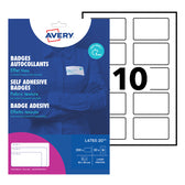 Naambadge etiket Avery L4785-20 80x50mm 200st - afbeelding 2