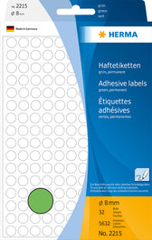 Etiket HERMA 2215 rond 8mm groen 5632stuks - afbeelding 6