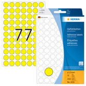 Etiket HERMA 2231 rond 13mm geel 2464stuks - afbeelding 7