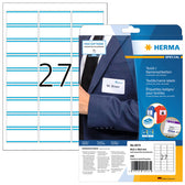 Naambadge etiket HERMA 4513 63.5x29.6mm wit/blauw - afbeelding 3