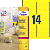 Etiket Avery L7263Y 99.1x38.1mm neon geel 350stuks - afbeelding 2