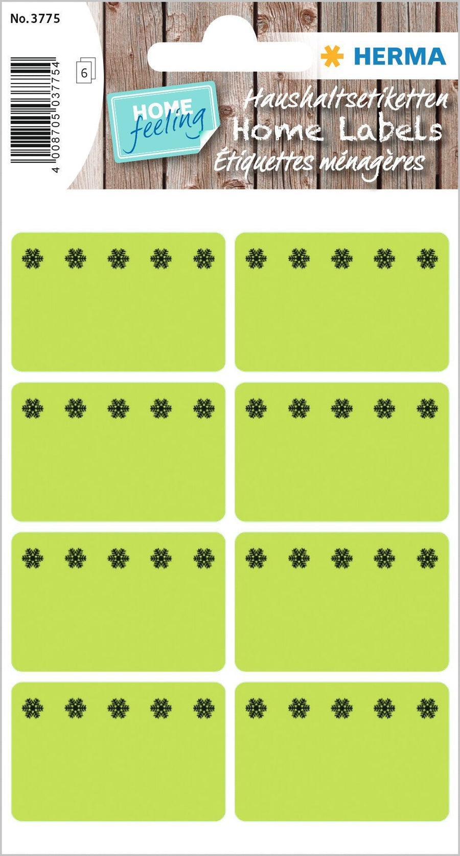 Etiket HERMA 3775 26x40mm diepvries groen 48stuks