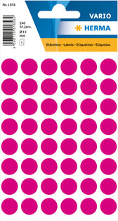 Etiket HERMA 1856 rond 13mm roze 240stuks - afbeelding 8