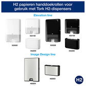 Handdoek Tork H2 Premium 2laags 212x340mm 100297 - afbeelding 8