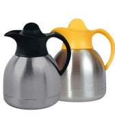 Koffiekan 1liter roestvrijstaal zwarte dop - afbeelding 3