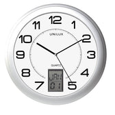 Wandklok Unilux Instinct dia 30.5cm zilvergrijs/wt - afbeelding 4