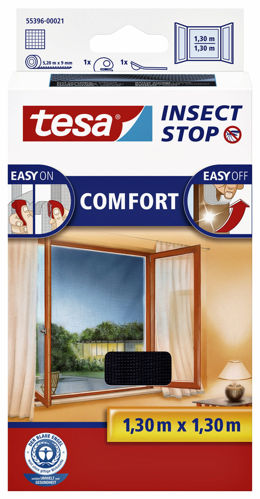Insectenhor tesa raam 1.3x1.3m zwart