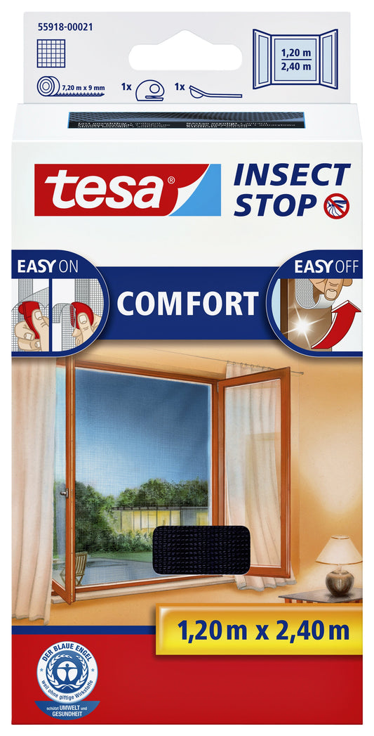 Insectenhor tesa ramen 1.2x2.4m zwart