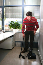 Stofblik Rubbermaid Exec Lobby lange steel zwart - afbeelding 4