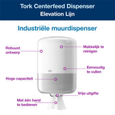 Poetspapierdispenser Tork M2 Elevation wit - afbeelding 7