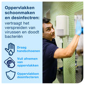Poetspapierdispenser Tork M1 Elevation klein wit
