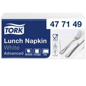 Lunchservet Tork Advanced vierdevouw wit - afbeelding 6